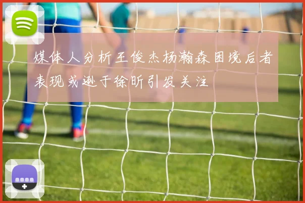 媒体人分析王俊杰杨瀚森困境后者表现或逊于徐昕引发关注